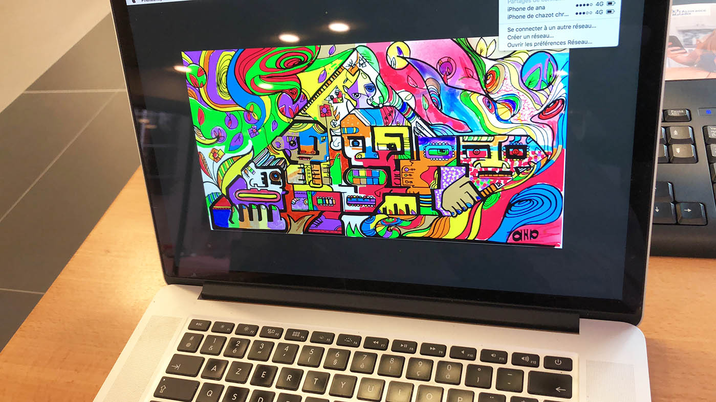 Idee animation digitale original fresque